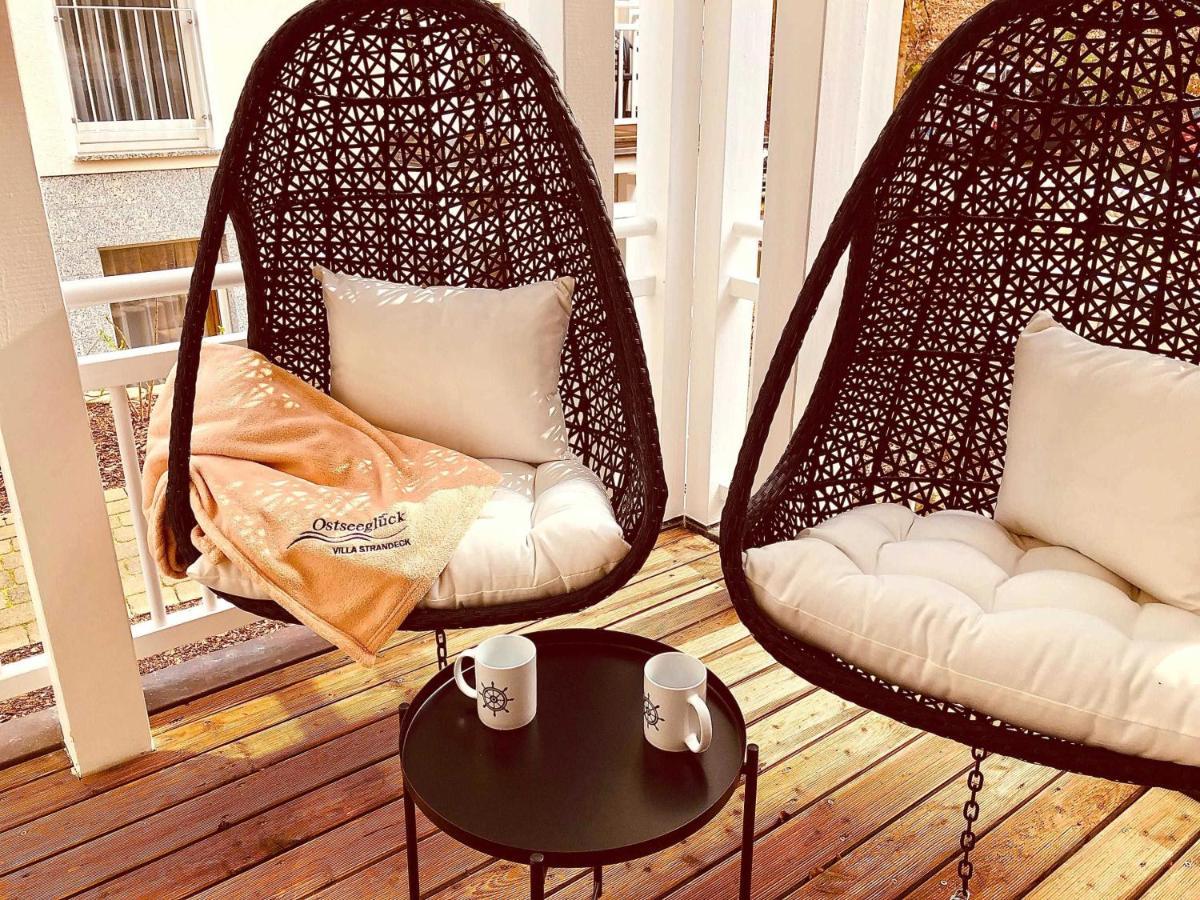 Villa Strandeck In Binz - Wg 1 Mit Meerblick, Terrasse, Wintergarten Exterior foto